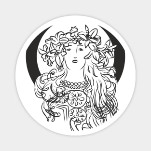 Alphonse Mucha Inspiration Magnet